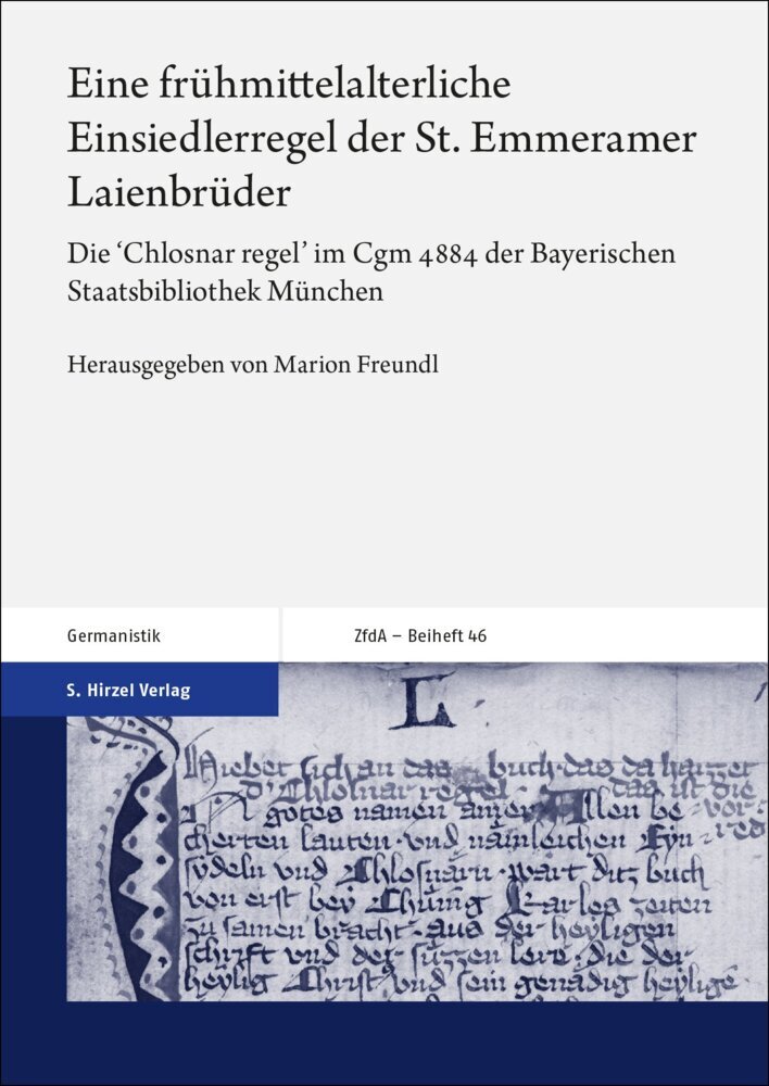 Eine frühmittelalterliche Einsiedlerregel der St. Emmeramer Laienbrüder main product photo