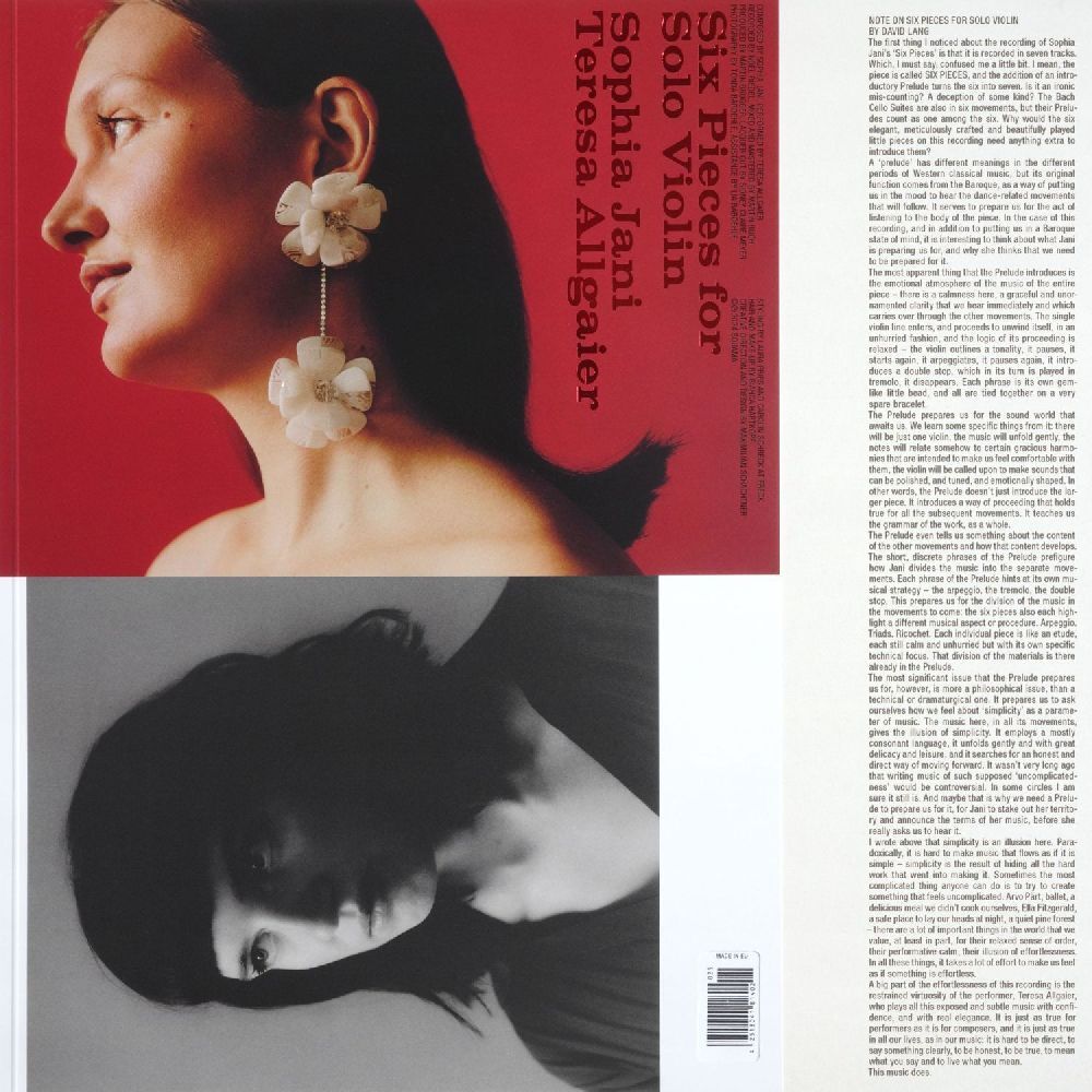 Six Pieces for Solo Violin, 1 Audio-CD main product photo