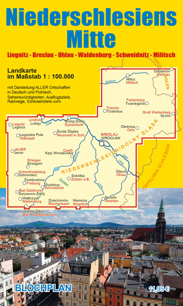 Landkarte Niederschlesiens Mitte main product photo