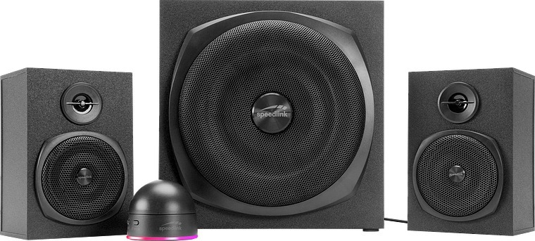 SPEEDLINK GRAVITY LT 2.1 Subwoofer System, black main product photo