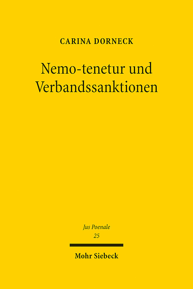 Nemo-tenetur und Verbandssanktionen main product photo