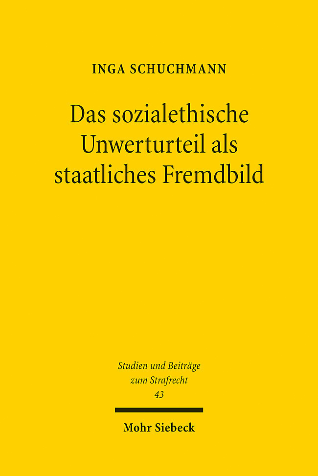 Das sozialethische Unwerturteil als staatliches Fremdbild main product photo