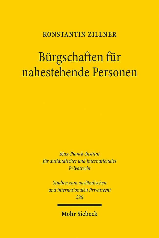 Bürgschaften für nahestehende Personen main product photo