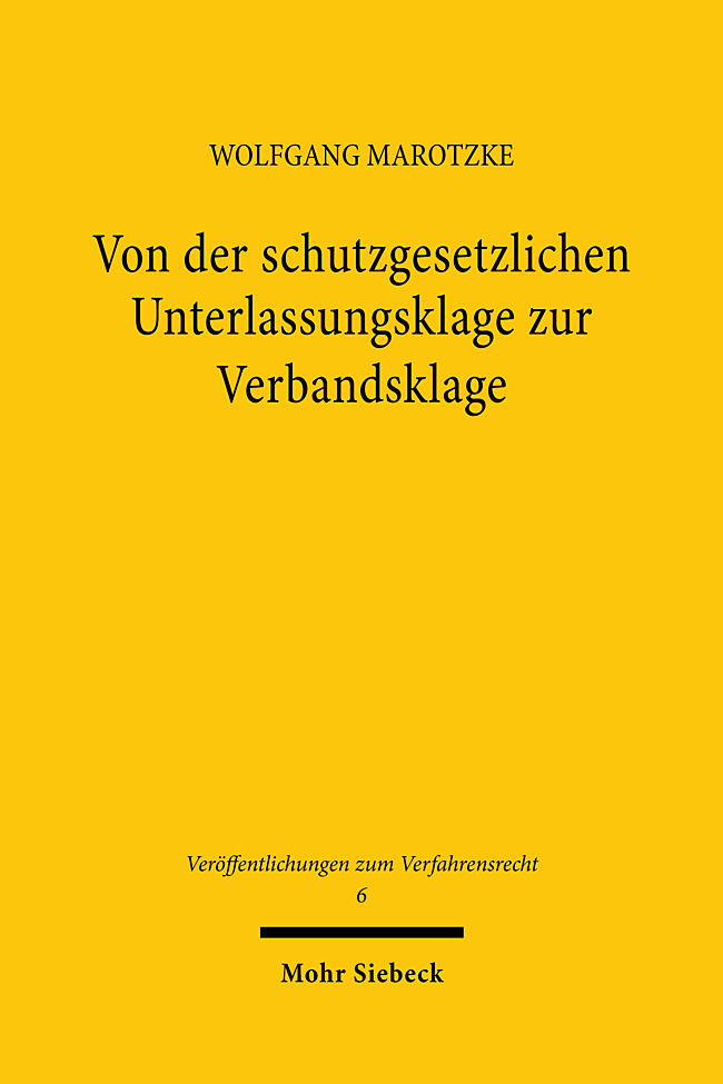 Von der schutzgesetzlichen Unterlassungsklage zur Verbandsklage main product photo