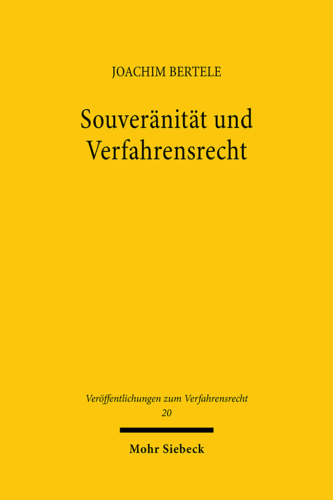 Souveränität und Verfahrensrecht main product photo