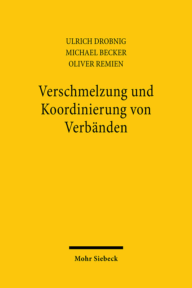 Verschmelzung und Koordinierung von Verbänden main product photo