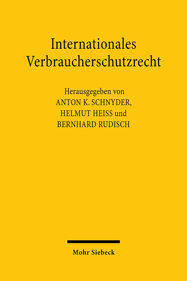 Internationales Verbraucherschutzrecht main product photo