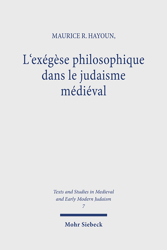 L'exégèse philosophique dans le judaisme médiéval main product photo