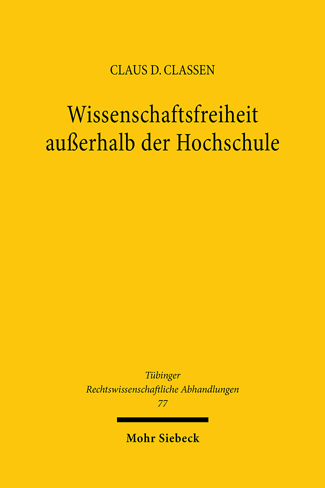Wissenschaftsfreiheit außerhalb der Hochschule main product photo