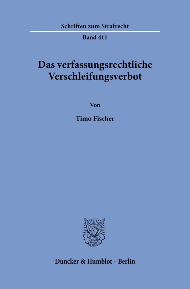 Das verfassungsrechtliche Verschleifungsverbot. main product photo
