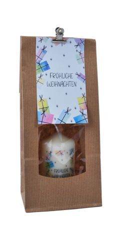 Fröhliche Weihnachten - Kerze in Tüte main product photo