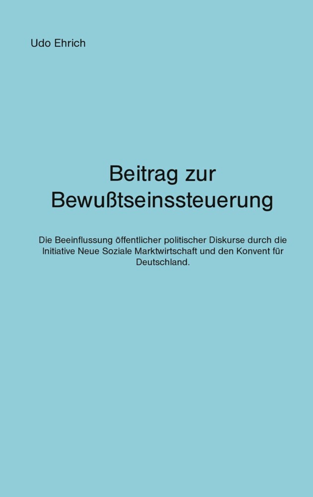 Beitrag zur Bewußtseinssteuerung main product photo