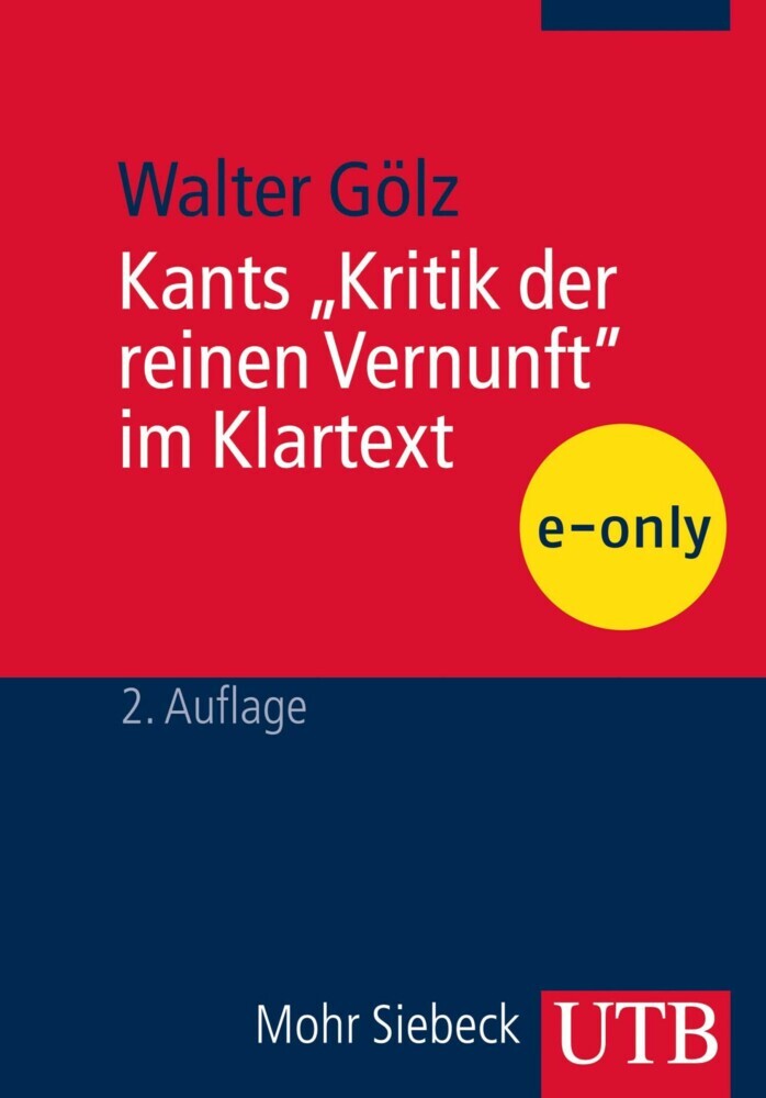 Kants 'Kritik der reinen Vernunft' im Klartext main product photo