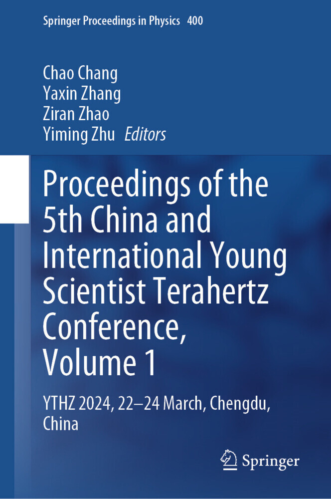 Proceedings of the 5th China and International Young Scientist Terahertz Conference, Volume 1 main product photo