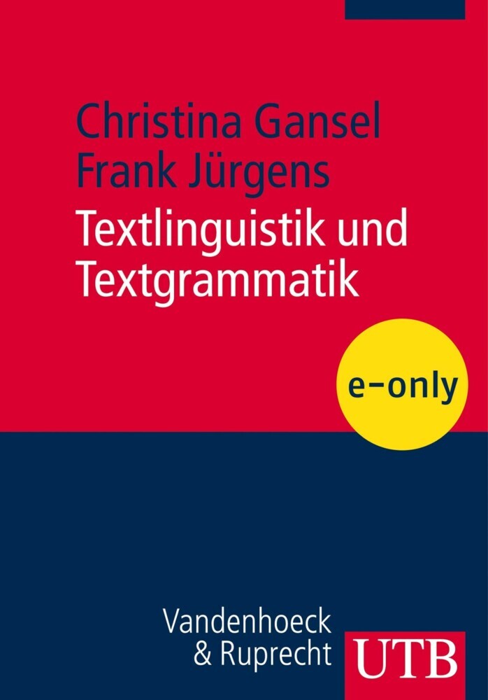 Textlinguistik und Textgrammatik main product photo
