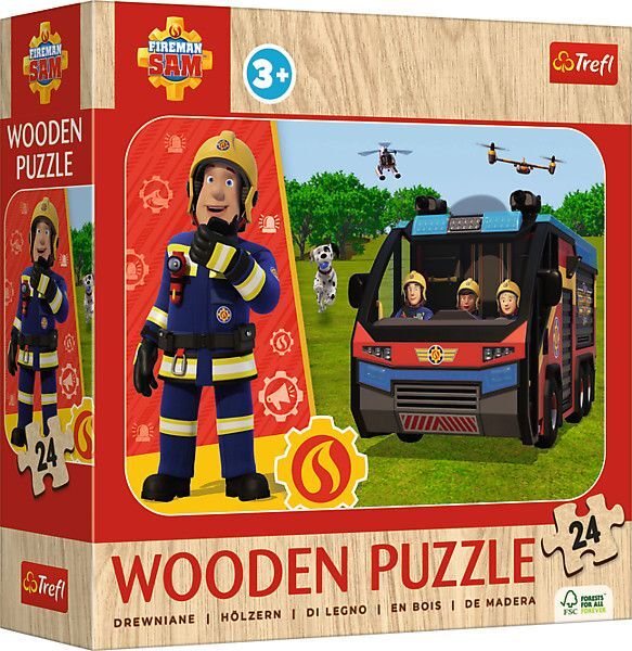 Holz Puzzle Junior 24 - Feuerwehrmann Sam main product photo