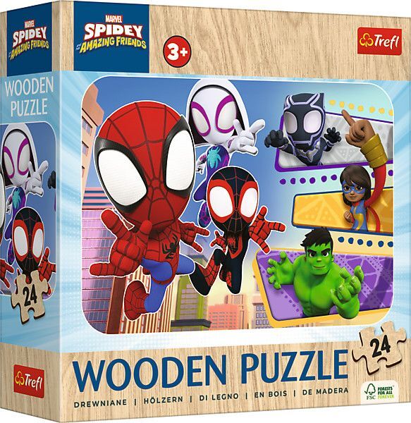 Holz Puzzle Junior 24 - Spidey main product photo