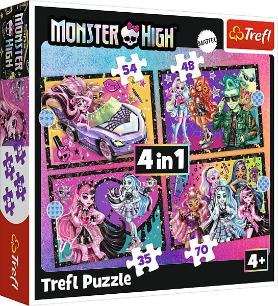 4 in 1 Puzzle - Monster High main product photo