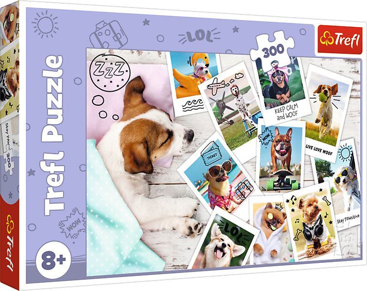 Puzzle 300 - Hunde Urlaubsfotos main product photo