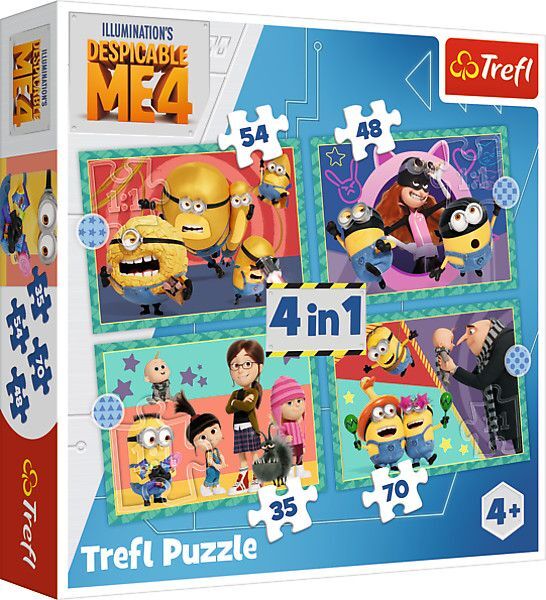 4 in 1 Puzzle - Minions main product photo