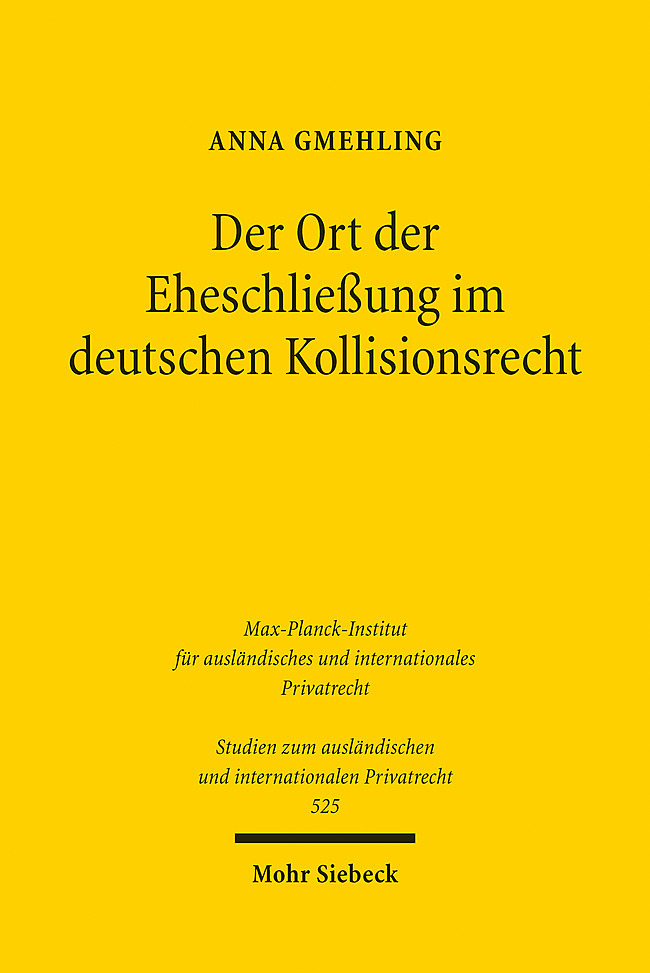 Der Ort der Eheschließung im deutschen Kollisionsrecht main product photo
