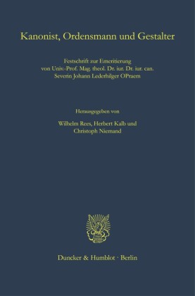 Kanonist, Ordensmann und Gestalter.