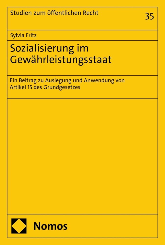 Sozialisierung im Gewährleistungsstaat main product photo