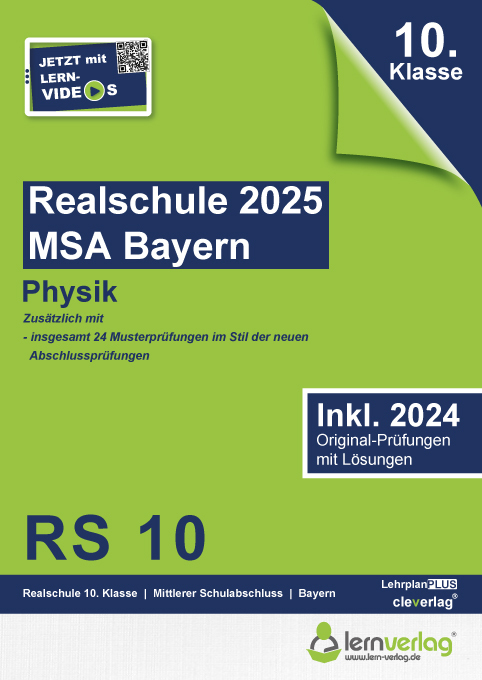 Original-Prüfungen Realschule Bayern 2025 Physik main product photo