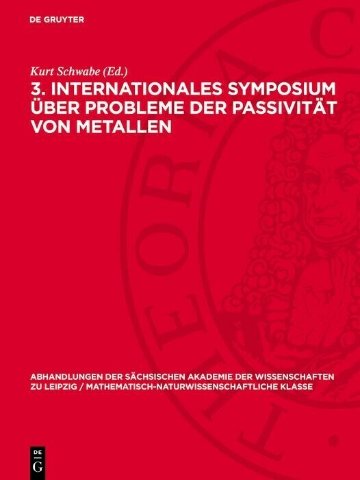 3. Internationales Symposium über Probleme der Passivität von Metallen main product photo