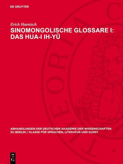 Sinomongolische Glossare I: Das Hua-I ih-y? main product photo