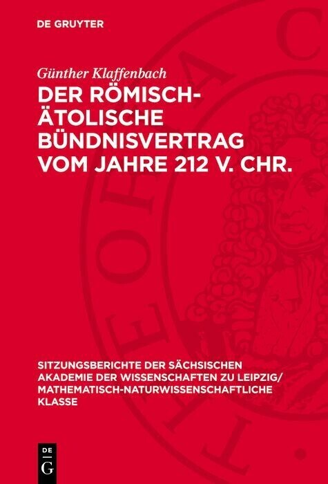 Der römisch-ätolische Bündnisvertrag vom Jahre 212 V. Chr. main product photo