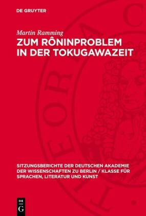 Zum Rôninproblem in der Tokugawazeit