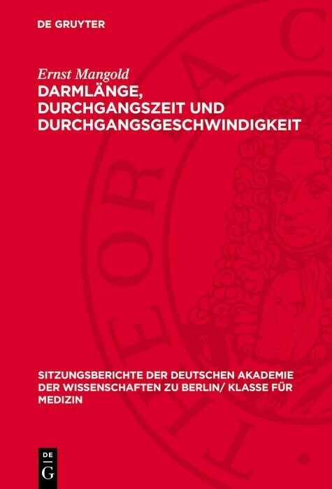 Darmlänge, Durchgangszeit und Durchgangsgeschwindigkeit main product photo