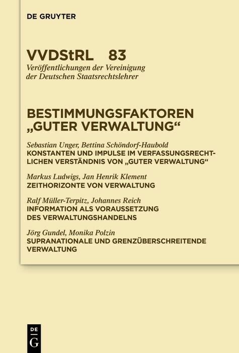 Bestimmungsfaktoren 'guter Verwaltung' main product photo