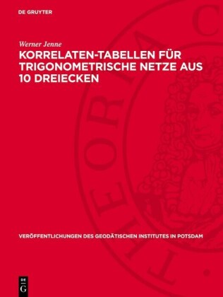 Korrelaten-Tabellen für trigonometrische Netze aus 10 Dreiecken