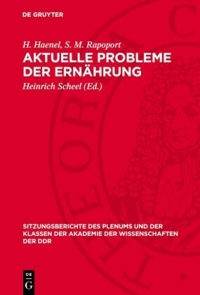 Aktuelle Probleme der Ernährung
