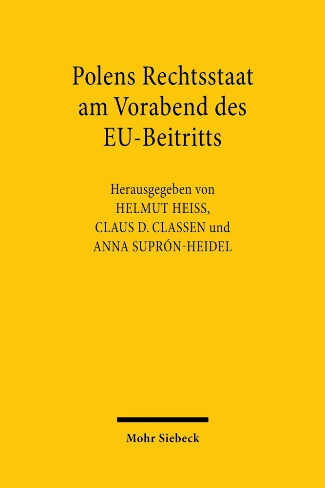 Polens Rechtsstaat am Vorabend des EU-Beitritts main product photo