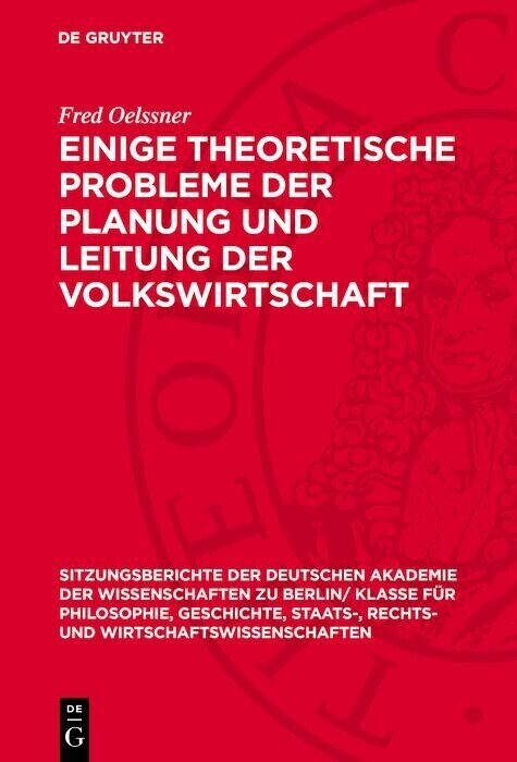 Einige theoretische Probleme der Planung und Leitung der Volkswirtschaft main product photo
