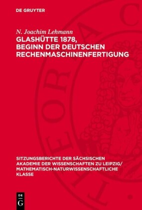 Glashütte 1878, Beginn der Deutschen Rechenmaschinenfertigung