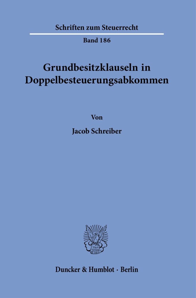 Grundbesitzklauseln in Doppelbesteuerungsabkommen. main product photo
