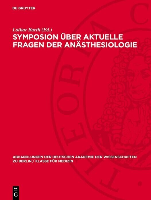 Symposion über aktuelle Fragen der Anästhesiologie main product photo