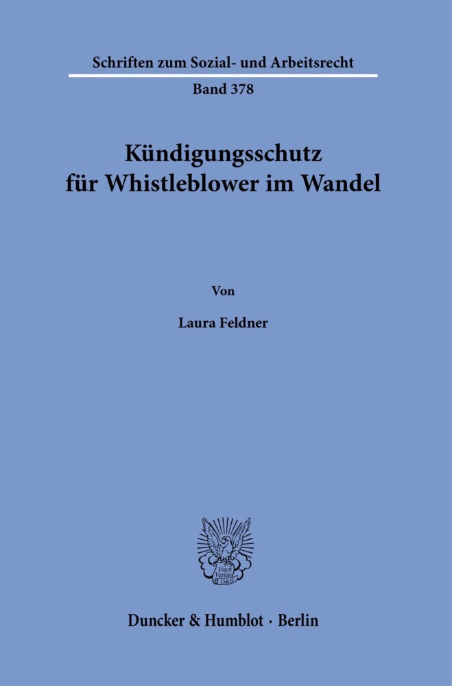Kündigungsschutz für Whistleblower im Wandel. main product photo