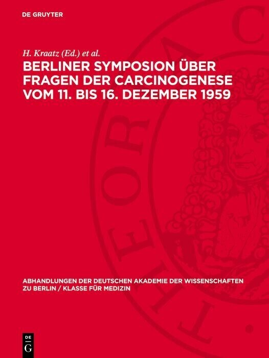 Berliner Symposion über Fragen der Carcinogenese vom 11. bis 16. Dezember 1959 main product photo