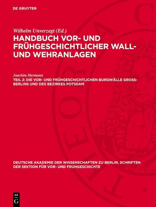 Die vor- und frühgeschichtlichen Burgwälle Gross-Berlins und des Bezirkes Potsdam main product photo