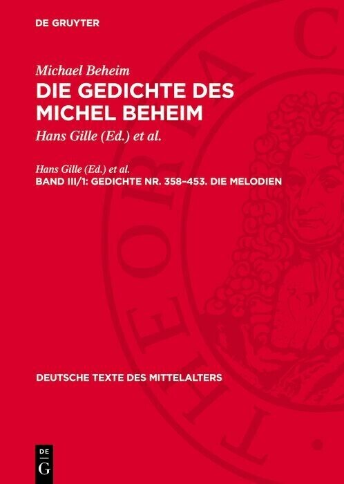 Gedichte Nr. 358-453. Die Melodien main product photo