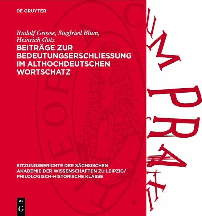 Beiträge zur Bedeutungserschliessung im althochdeutschen Wortschatz main product photo