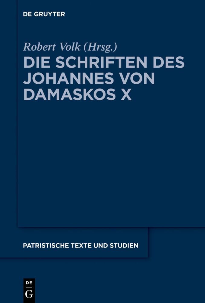 Die Schriften des Johannes von Damaskos X main product photo