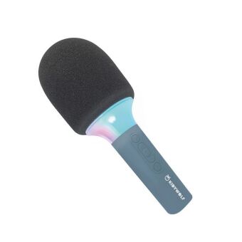 KIDYWOLF - Mikrofon Bluetooth mit Licht blau