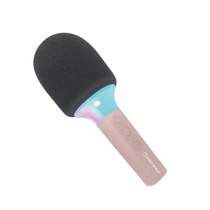 KIDYWOLF - Mikrofon Bluetooth mit Licht rosa main product photo