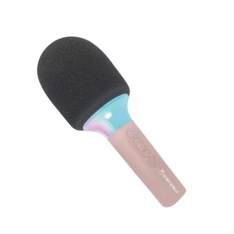 KIDYWOLF - Mikrofon Bluetooth mit Licht rosa